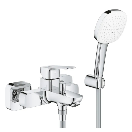 Однорычажный смеситель для ванны Grohe Cubeo с хромовым покрытием 167 мм (1018140000)