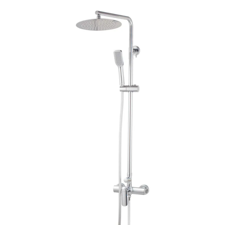 Душевая колонна Koer KB-52028-01 со смесителем, 2 функции, хром, 150 см шланг (KR5309)