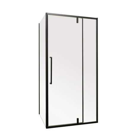 Душова кабіна без піддона MIXXUS Premium BEVEL SC01 120x80 см чорна 6мм скло (MI6872)