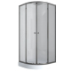 Душевая кабина Mixxus PLAIN SCT02 с низким поддоном 90x90 см, стекло 4мм, графит (MI6901)