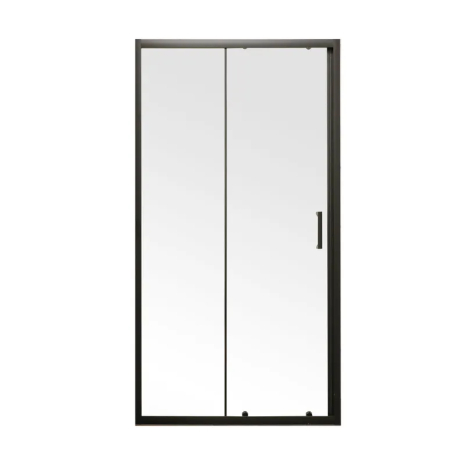 Двері в нішу Mixxus Premium DIVERSE SD01-120x185-TR Black, скло 5мм, розсувна система (MI6877)