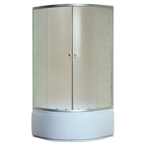 Душова кабіна MIXXUS PLAIN SCT01-90x90 з високим піддоном 40 см, матове скло 4 мм (MI6894)