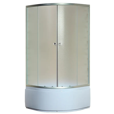 Душова кабіна MIXXUS PLAIN SCT01-90x90 з високим піддоном 40 см, матове скло 4 мм (MI6894)