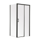 Душевая кабина без поддона Mixxus Premium DIVERSE SC03-100x80 Black с прозрачным стеклом 6мм (MI6866)