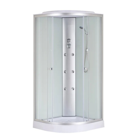 Душовий бокс Mixxus STRONG SBH02 з гідромасажем 90x90 см, низький піддон (MI6890)
