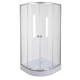 Душевая кабина без поддона MIXXUS PLAIN SC01-90x90x185 с хромированным профилем и стеклом 4мм (MI6899)
