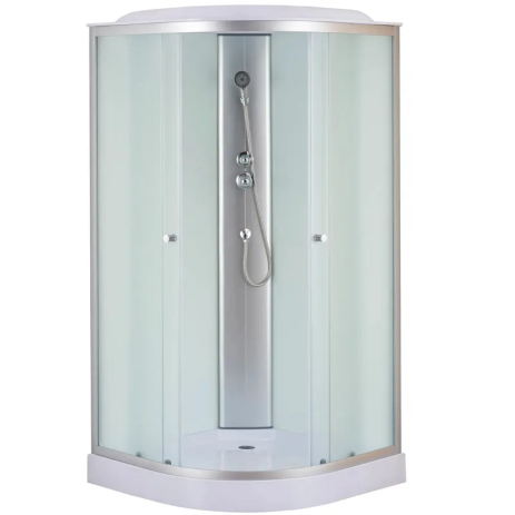 Душовий бокс Mixxus STRONG SB02 90x90 з низьким піддоном, без гідромасажу, висота 215 см (MI6886)