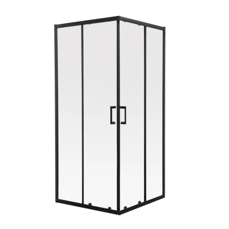 Душова кабіна без піддона Mixxus Premium DIVERSE SC02 90x90 Black, скло 5мм (MI6862)