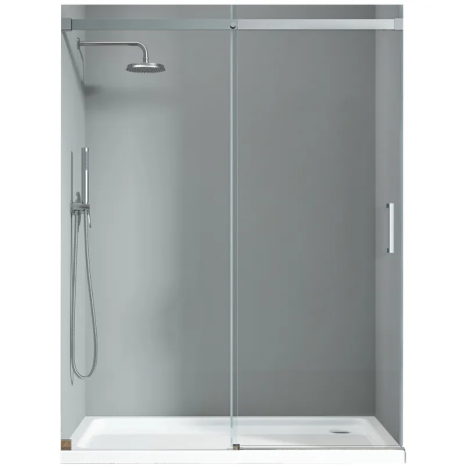 Двері в нішу Koer SR SD02 140x200 см, прозоре скло 8 мм, хром (KR5383)