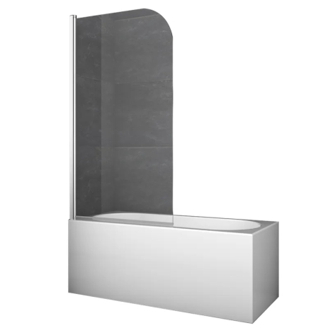 Шторки скляні на ванну Koer SR BS01-80x140-TR-01, 6мм, прозоре скло, хром (KR5400) Шторки скляні на ванну Koer SR BS01-80x140-TR-01, 6мм, прозоре скло, хром (KR5400)
