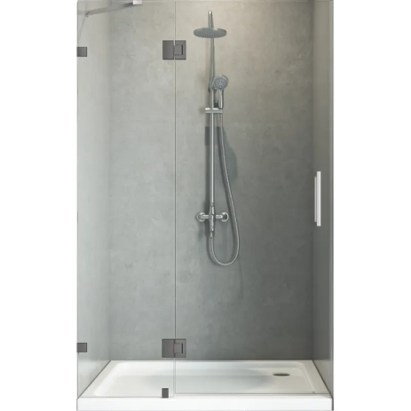 Двері в нішу Koer SR SD04-120x200 з прозорим склом 10мм, графіт (KR5388) Двері в нішу Koer SR SD04-120x200 з прозорим склом 10мм, графіт (KR5388)