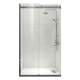 Двері в нішу Koer SR SD01-120x200, скло 8мм Easy Clean, графітові розсувні. (KR5378)