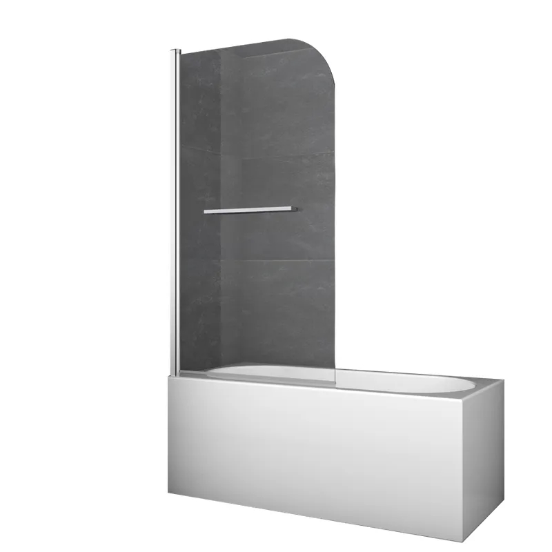 Шторки скляні на ванну Koer SR BS02 80x140 см, 6 мм, хром, розпашні (KR5401) Шторки скляні на ванну Koer SR BS02 80x140 см, 6 мм, хром, розпашні (KR5401)