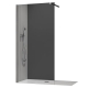 Душевая перегородка Koer SR SP01-90x200-TR-01 Walk-In, прозрачное стекло 8мм, хром, Easy Clean (KR5392)