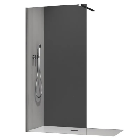 Душова перегородка Koer SR SP01 Walk-In 120x200 см, скло 8мм, хром, Easy Clean (KR5394)