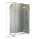 Бічна скляна стінка Koer SR SW04-90x200, прозора 10мм, графіт (KR5391)