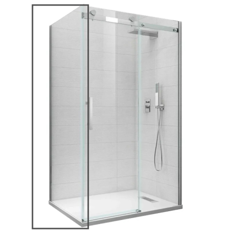 Бічна стінка для душової кабіни KOER SR SW01-90x200-TR-01, скло 8мм, хром, Easy Clean (KR5381)