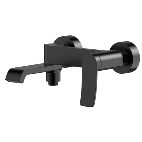 Смеситель для ванны Mixxus Premium DALI 009 EURO Black, короткий излив, латунь (MI6753)