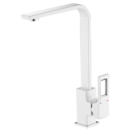 Смеситель для кухни Mixxus Premium DANTE 017 White-Chrome с высоким гусаком (MI6796)