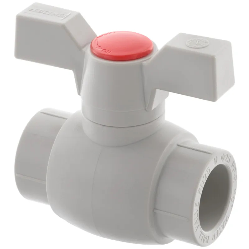 Кран шаровый PPR Koer K0182.PRO (бабочка) для горячей воды 25 мм (KP0235) Кран шаровый PPR Koer K0182.PRO (бабочка) для горячей воды 25 мм (KP0235)