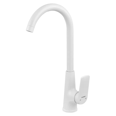 Змішувач для кухні Plamix Lucas-011 SET White з гнучким підводом 35 мм (PM0714) Змішувач для кухні Plamix Lucas-011 SET White з гнучким підводом 35 мм (PM0714)