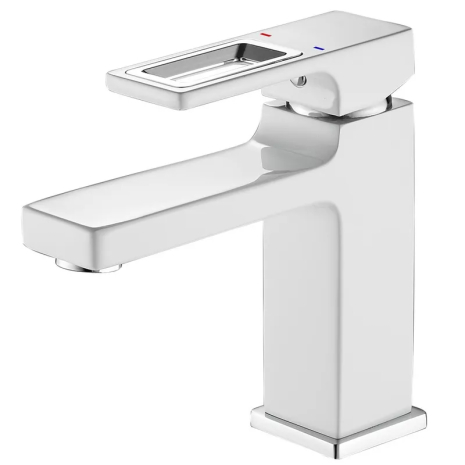 Смеситель для умывальника Mixxus Premium DANTE 001 NUT White-Chrome, однорычажный, латунь (MI6792)