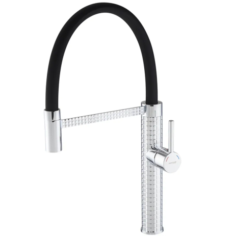 Змішувач для кухні Mixxus Premium Oliwer 017 REFL.BLACK з гнучким виливом, 60 міс. гарантії (MI6965) Змішувач для кухні Mixxus Premium Oliwer 017 REFL.BLACK з гнучким виливом, 60 міс. гарантії (MI6965)