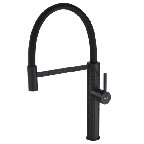 Смеситель для кухни Mixxus Premium Oliwer 017 черный матовый с высоким изливом (MI6966) Смеситель для кухни Mixxus Premium Oliwer 017 черный матовый с высоким изливом (MI6966)