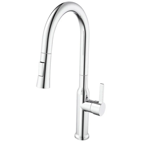 Змішувач для кухні MIXXUS PREMIUM PULL 014 з висувним виливом, хромований (MI6958) Змішувач для кухні MIXXUS PREMIUM PULL 014 з висувним виливом, хромований (MI6958)