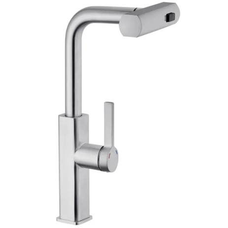 Змішувач для кухні Mixxus Premium HAMMER 014 з висувним виливом, хромований (MI6953) Змішувач для кухні Mixxus Premium HAMMER 014 з висувним виливом, хромований (MI6953)