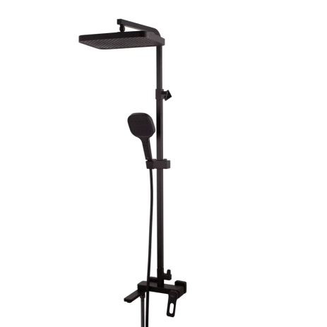 Душевая колонна Koer KB-56031-05 со смесителем, 3 функции, латунь, 150 см шланг (KR5439)