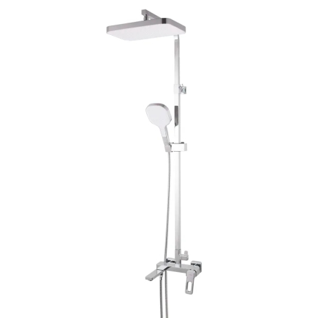 Душевая колонна Koer KB-56031-01 со смесителем, 3 функции, хром, 150 см шланг (KR5438)