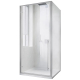 Душова кабіна без піддона Koer SR SC08 з прозорим склом 90x90 см, хром, Easy Clean 6 мм (KR5371)