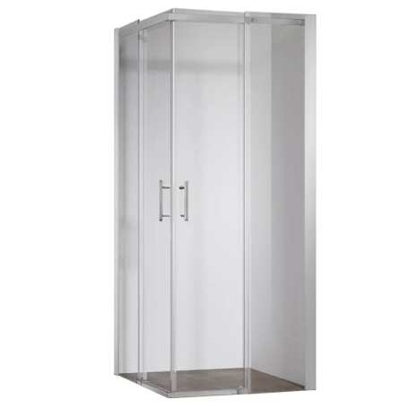 Душова кабіна без піддону Koer SR SC03 90x90 з прозорим склом Easy Clean 6мм, хром (KR5356)