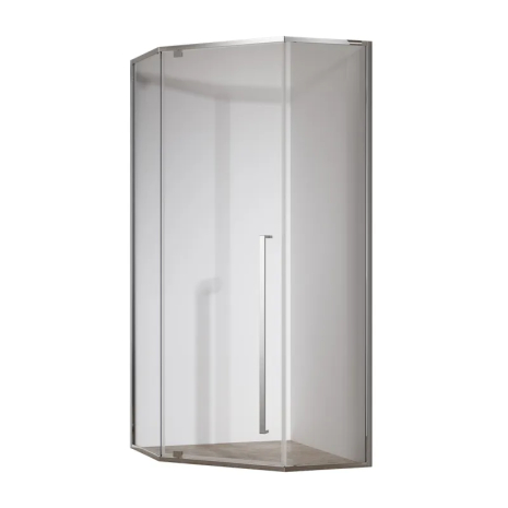Душова кабіна Koer SR SC06 100x100 см без піддону, хром, скло 8мм Easy Clean (KR5365)