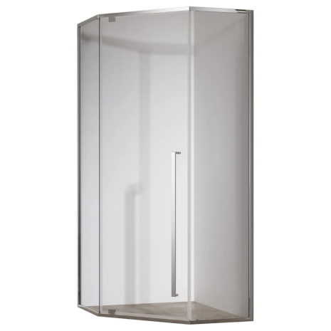 Душова кабіна Koer SR SC06 без піддону 90x90 см, прозоре скло 8мм, хром (KR5364)