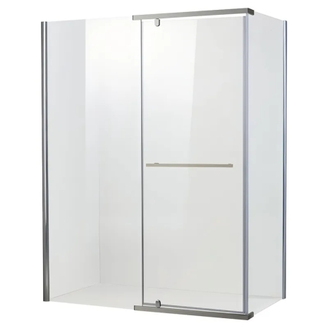 Душова кабіна Koer SR SC01 120x80 см без піддону з прозорим склом 8мм, хром (KR5353) Душова кабіна Koer SR SC01 120x80 см без піддону з прозорим склом 8мм, хром (KR5353)