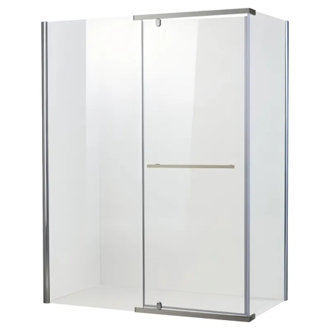 Душова кабіна Koer SR SC01 120x80 см без піддону з прозорим склом 8мм, хром (KR5353)