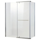 Душова кабіна Koer SR SC01 120x80 см без піддону з прозорим склом 8мм, хром (KR5353)