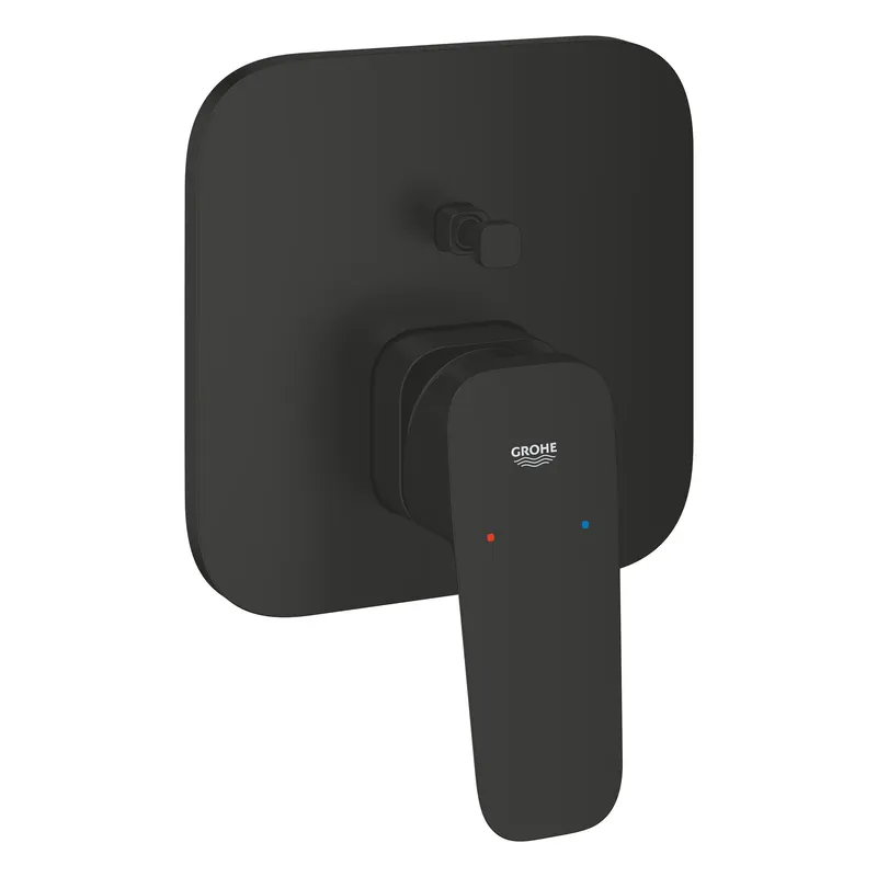 Смеситель однорычажный скрытого монтажа Grohe Cubeo черный матовый для ванной (1017782430) Смеситель однорычажный скрытого монтажа Grohe Cubeo черный матовый для ванной (1017782430)