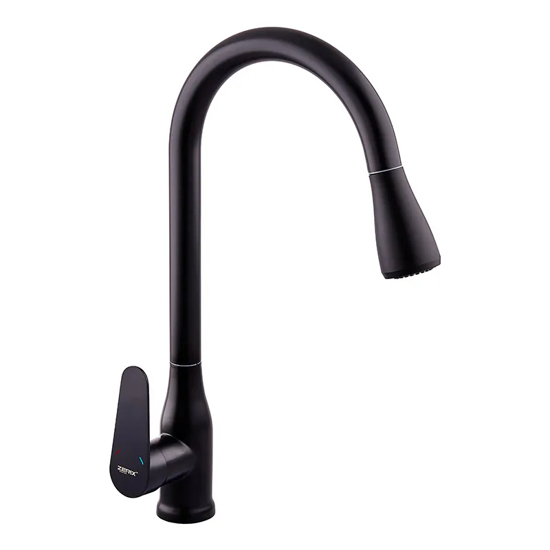 Смеситель для кухни Zerix PUL-014 Black с выдвижной лейкой из нержавеющей стали SUS304 (ZX5035) Смеситель для кухни Zerix PUL-014 Black с выдвижной лейкой из нержавеющей стали SUS304 (ZX5035)