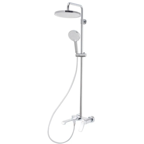 Душова колонка Haiba Bolero 009-J з змішувачем і тропічним душем, хром (HB9579) Душова колонка Haiba Bolero 009-J з змішувачем і тропічним душем, хром (HB9579)