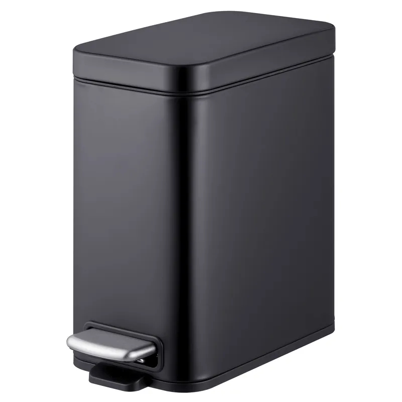 Відро для сміття з плавним закриттям прямокутне Mixxus Premium Quadro-TC0105 Black 5 л колір чорний Відро для сміття з плавним закриттям прямокутне Mixxus Premium Quadro-TC0105 Black 5 л колір чорний