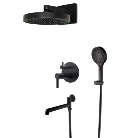 Вбудована душова система Koer KB-66029-05 3 функції Колір чорний (KR5492)