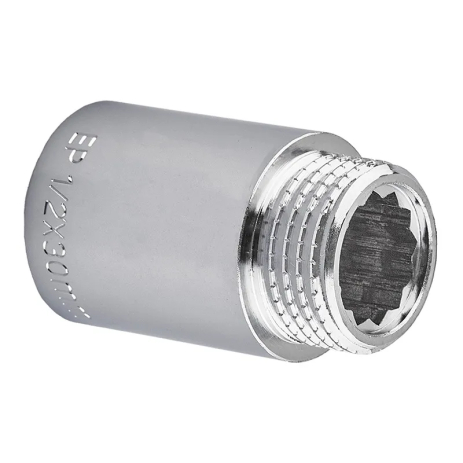 Удлинитель Europroduct EP.E030.Chr - 1/2"MF-30мм хром (EP6125)