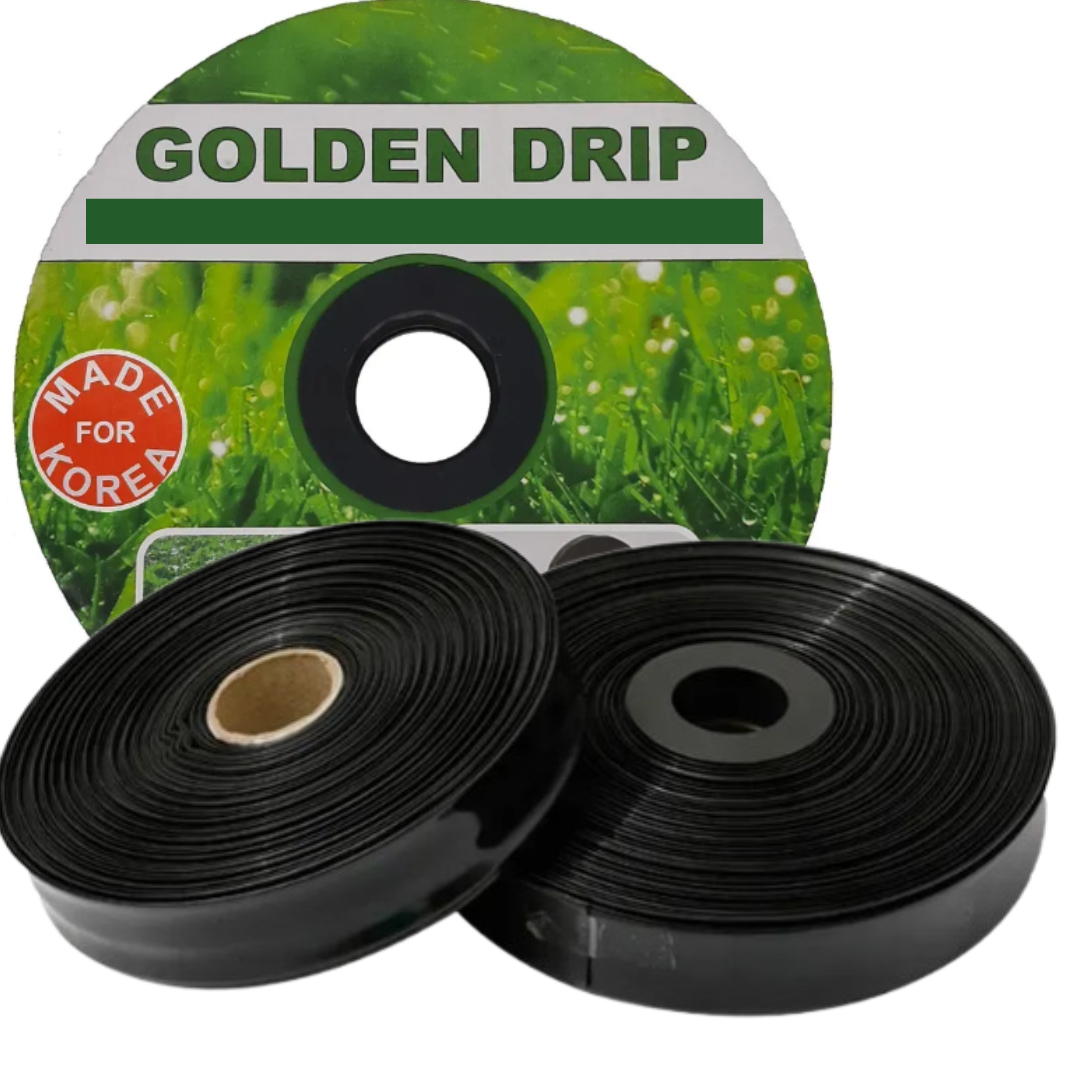 Стрічка туман Golden drip 40/30/6 100м. Крапельна стрічка, УФ-стабілізований поліетилен Стрічка туман Golden drip 40/30/6 100м. Крапельна стрічка, УФ-стабілізований поліетилен