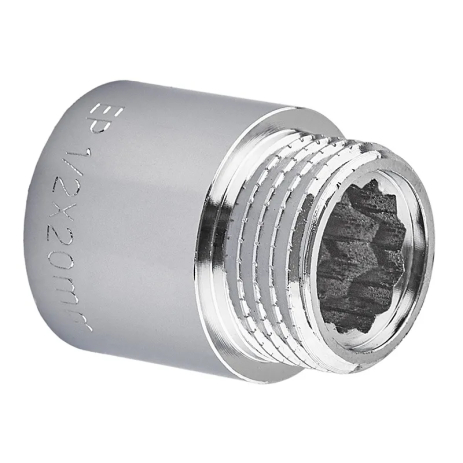 Удлинитель Europroduct EP.E020.Chr - 1/2"MF-20мм хром (EP6123)