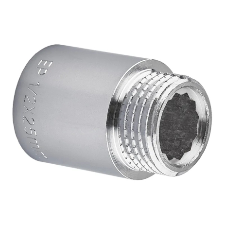 Удлинитель Europroduct EP.E025.Chr - 1/2"MF-25мм хром (EP6124)
