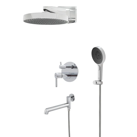 Вбудована душова система Koer KB-66029-01, три функції, колір хром (KR5483)