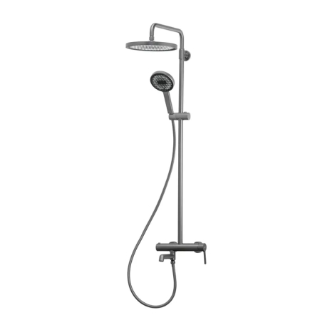 Душевая колонна со смесителем Koer KB-56029-07, три функции, цвет графит (KR5497)